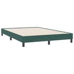 Casa si Gradina - Mobilier - Paturi si accesorii - Paturi - Pat box spring cu saltea, verde inchis, 160x220 cm, catifea - Infinity.ro