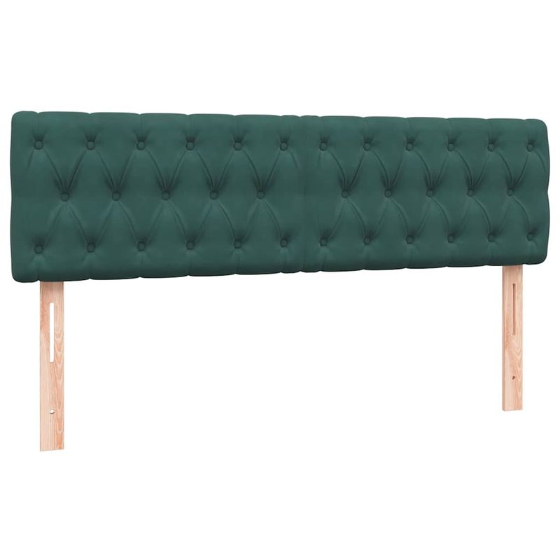 Casa si Gradina - Mobilier - Paturi si accesorii - Paturi - Pat box spring cu saltea, verde inchis, 160x220 cm, catifea - Infinity.ro