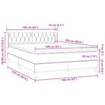 Casa si Gradina - Mobilier - Paturi si accesorii - Paturi - Pat box spring cu saltea, verde inchis, 160x220 cm, catifea - Infinity.ro
