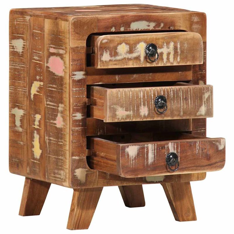 Casa si Gradina - Mobilier - Comode si corpuri - Noptiere - Noptiera 37x32x50 cm lemn masiv recuperat - Infinity.ro