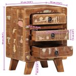 Casa si Gradina - Mobilier - Comode si corpuri - Noptiere - Noptiera 37x32x50 cm lemn masiv recuperat - Infinity.ro