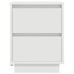 Casa si Gradina - Mobilier - Comode si corpuri - Noptiere - Noptiere cu lumini LED 2 buc Alb 38x34x50 cm - Infinity.ro