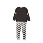 Fashion, accesorii si bijuterii - Copii - Lenjerie si pijamale copii - Pijamale copii - Pijamale lungi Batman, Negru/Gri, 140 cm, 10 ani - Infinity.ro
