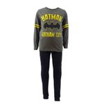 Fashion, accesorii si bijuterii - Copii - Lenjerie si pijamale copii - Pijamale copii - Pijamale lungi Batman, Gri/Negru, 128 cm, 8 ani - Infinity.ro