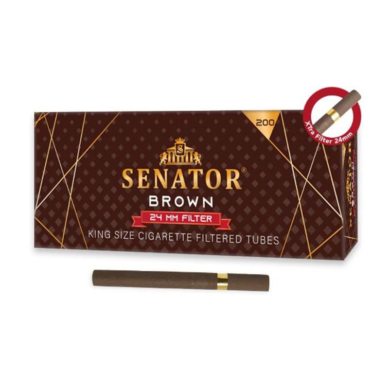 Market - Tutun si tigari - Tutun, tigari si trabucuri - Tuburi Tigari Senator Xtra Brown (24 mm) 200 - Infinity.ro
