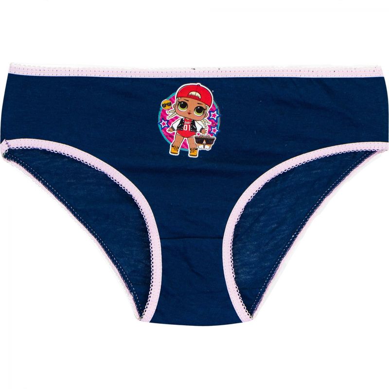 Fashion, accesorii si bijuterii - Copii - Lenjerie si pijamale copii - Lenjerie intima copii - Set 3 chiloti fete, LOL Surprise, Multicolor, marime 5/6 ani - Infinity.ro