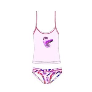 Set 2 tricou si chiloti fete Rossoporpora CS202, Multicolor