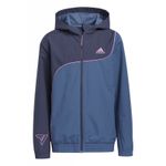 Fashion, accesorii si bijuterii - Copii - Imbracaminte copii - Jachete si geci copii - Geaca impermeabila pentru copii adidas HI0999, 158-164 CM 13-14 ani, Albastru - Infinity.ro