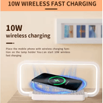 Laptop, Telefoane si Tablete - Telefoane mobile si accesorii - Accesorii Telefoane - Incarcatoare telefoane - Incarcator fara fir Multifunctional Pad Stand Ceas LED Lampa de birou - Infinity.ro