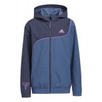 Fashion, accesorii si bijuterii - Copii - Imbracaminte copii - Jachete si geci copii - Geaca impermeabila pentru copii adidas HI0999, 110-116 CM 5-6 ani, Albastru - Infinity.ro