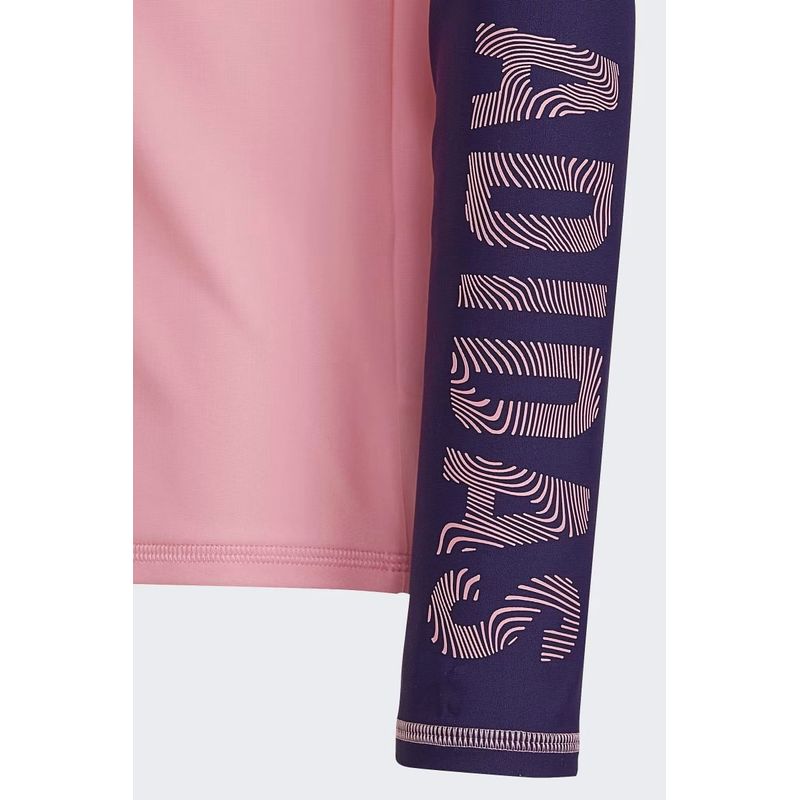 Fashion, accesorii si bijuterii - Copii - Imbracaminte copii - Pulovere si hanorace copii - Bluza fete  Adidas HL8471, 134-140 CM 9-10 ANI,  Roz/Albastru - Infinity.ro