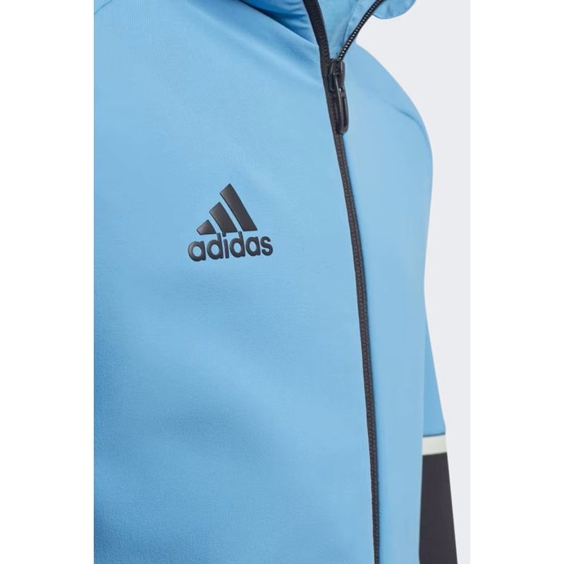 Fashion, accesorii si bijuterii - Copii - Imbracaminte copii - Pulovere si hanorace copii - Hanorac baieti Adidas Gameday HM2070,  146-152 CM 11-12 ani, Albastru /Negru - Infinity.ro