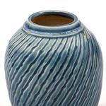 Casa si Gradina - Decoratiuni - Obiecte decorative - Vaze si boluri decorative - Vaza Shell, Ceramica, Albastru, 18cm - Infinity.ro