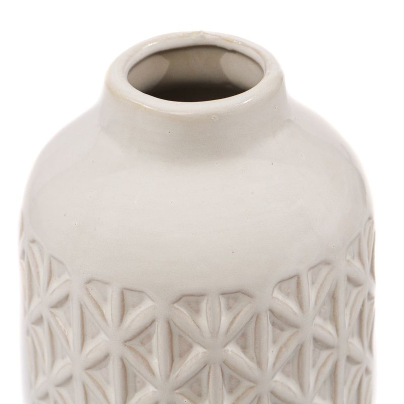 Casa si Gradina - Decoratiuni - Obiecte decorative - Vaze si boluri decorative - Vaza Bloom, Ceramica, Alb, 23cm - Infinity.ro