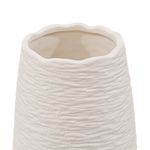 Casa si Gradina - Decoratiuni - Obiecte decorative - Vaze si boluri decorative - Vaza Sab, Ceramica, Alb, 23cm - Infinity.ro