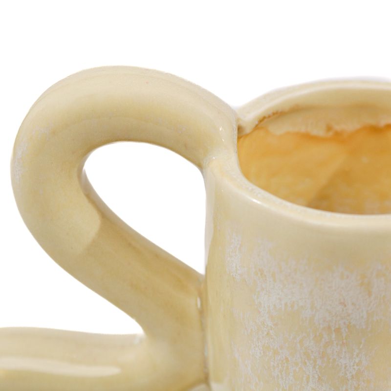 Casa si Gradina - Decoratiuni - Obiecte decorative - Vaze si boluri decorative - Vaza Pot, Ceramica, Crem, 22cm - Infinity.ro