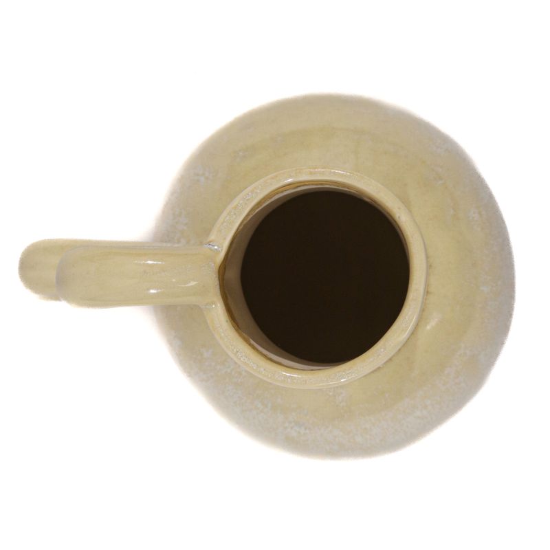 Casa si Gradina - Decoratiuni - Obiecte decorative - Vaze si boluri decorative - Vaza Pot, Ceramica, Crem, 22cm - Infinity.ro
