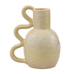 Casa si Gradina - Decoratiuni - Obiecte decorative - Vaze si boluri decorative - Vaza Pot, Ceramica, Crem, 22cm - Infinity.ro