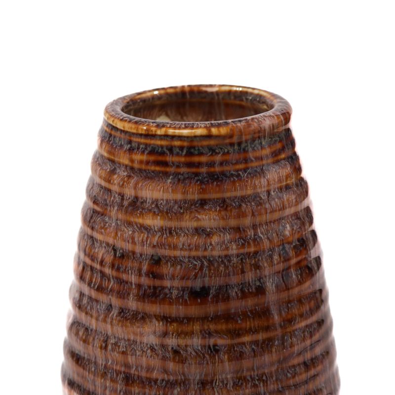 Casa si Gradina - Decoratiuni - Obiecte decorative - Vaze si boluri decorative - Vaza Dar, Ceramica, Maro, 21cm - Infinity.ro