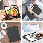 Laptop, Telefoane si Tablete - Tablete si accesorii tablete - Accesorii Tablete - Huse tablete - Husa pentru iPad Pro 12.9 (2018/2020/2021/2022) - Techsuit Flex Trifold - Negru - Infinity.ro