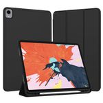 Laptop, Telefoane si Tablete - Tablete si accesorii tablete - Accesorii Tablete - Huse tablete - Husa pentru iPad Pro 12.9 (2018/2020/2021/2022) - Techsuit Flex Trifold - Negru - Infinity.ro