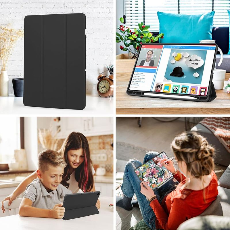 Laptop, Telefoane si Tablete - Tablete si accesorii tablete - Accesorii Tablete - Huse tablete - Husa pentru Samsung Galaxy Tab A9 - Techsuit Flex Trifold - Negru - Infinity.ro