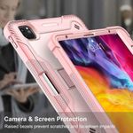 Laptop, Telefoane si Tablete - Tablete si accesorii tablete - Accesorii Tablete - Huse tablete - Husa pentru iPad Pro 11 (2024) + Folie - Techsuit Rugged TabShell - Roz auriu - Infinity.ro