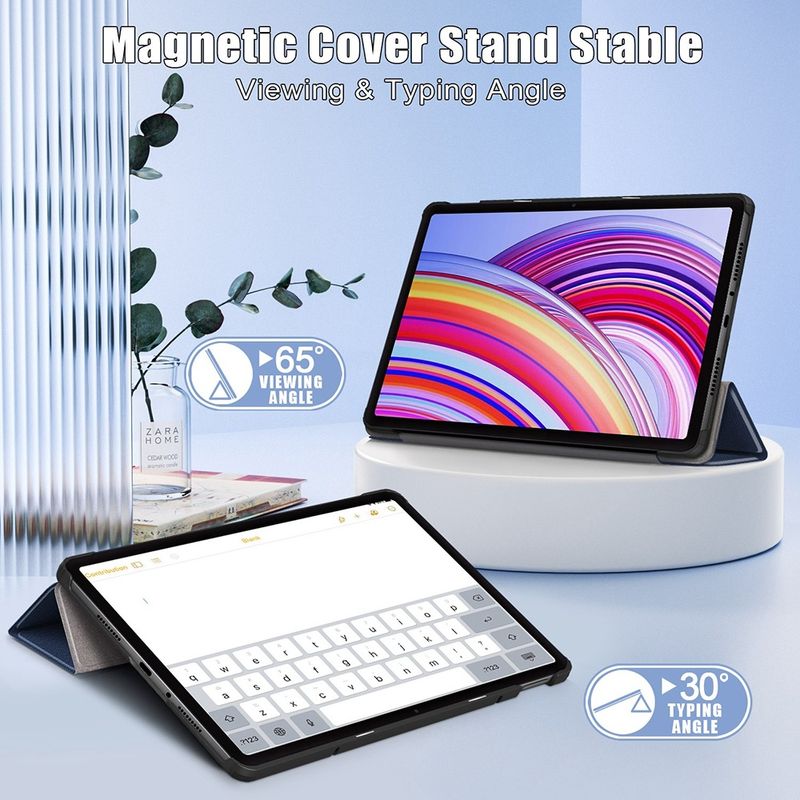 Laptop, Telefoane si Tablete - Tablete si accesorii tablete - Accesorii Tablete - Huse tablete - Husa pentru Xiaomi Rosumi Pad Pro / Poco Pad - Techsuit FoldPro - Albastru - Infinity.ro
