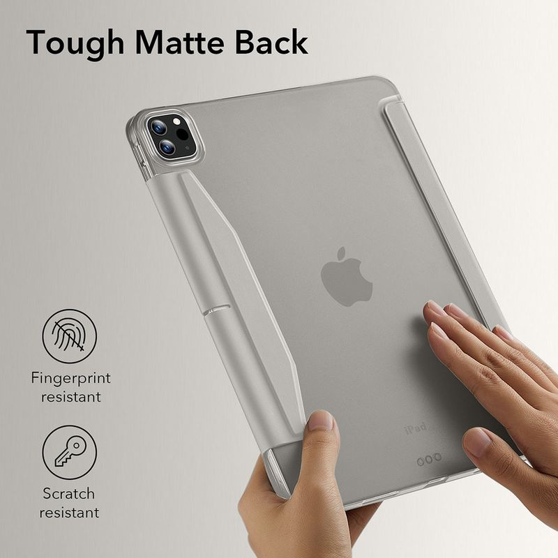 Laptop, Telefoane si Tablete - Tablete si accesorii tablete - Accesorii Tablete - Huse tablete - Husa pentru iPad Pro 13 (2024) - ESR Ascend Trifold - Gri - Infinity.ro