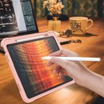 Laptop, Telefoane si Tablete - Tablete si accesorii tablete - Accesorii Tablete - Huse tablete - Husa pentru iPad Air 13 (2024) + Folie - Techsuit Rugged TabShell - Roz auriu - Infinity.ro