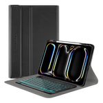 Laptop, Telefoane si Tablete - Tablete si accesorii tablete - Accesorii Tablete - Huse tablete - Husa cu Tastatura pentru iPad Pro 13 (2024) - Techsuit CozyTab Case - Negru - Infinity.ro