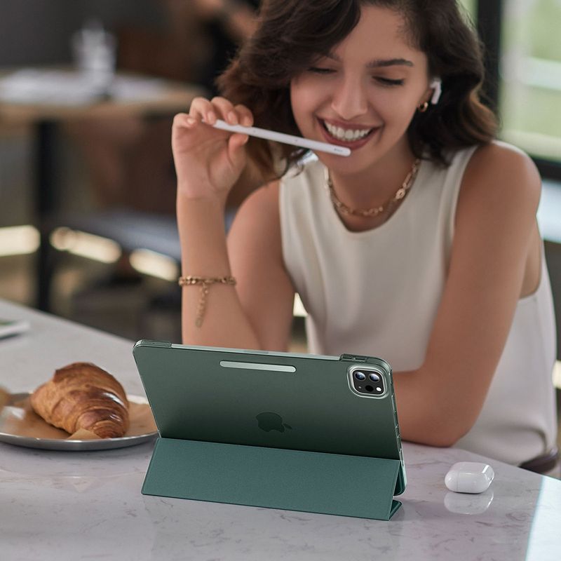 Laptop, Telefoane si Tablete - Tablete si accesorii tablete - Accesorii Tablete - Huse tablete - Husa pentru iPad Pro 13 (2024) - ESR Ascend Trifold - Verde - Infinity.ro