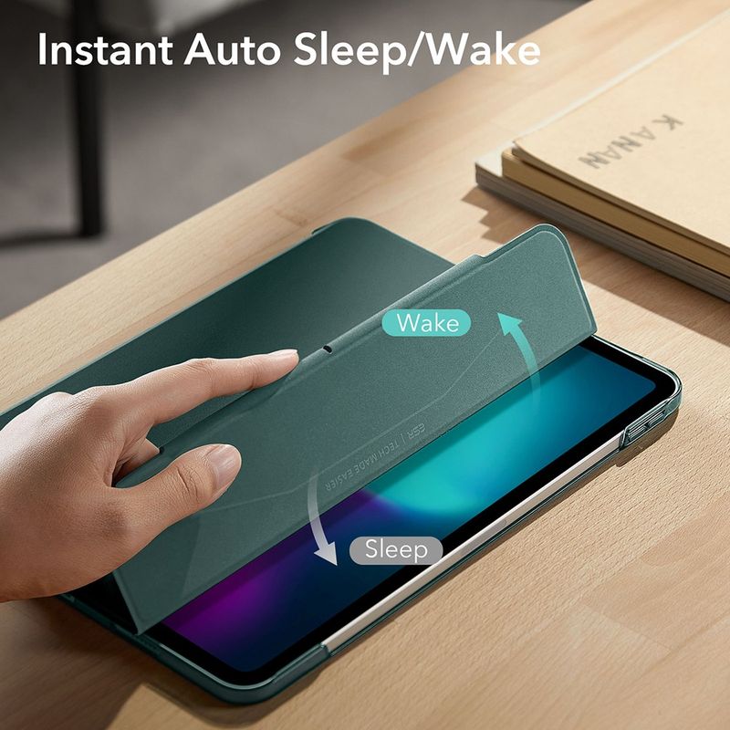 Laptop, Telefoane si Tablete - Tablete si accesorii tablete - Accesorii Tablete - Huse tablete - Husa pentru iPad Pro 13 (2024) - ESR Ascend Trifold - Verde - Infinity.ro