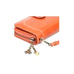 Fashion, accesorii si bijuterii - Femei - Accesorii femei - Portofele femei - Portofel dama, tip borseta, piele ecologica premium, cu bareta, orange natural, 190x100x40mm - Infinity.ro