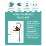 Casa si Gradina - Corpuri si surse de iluminat - Iluminat exterior - Lampi solare - Decoratiune pentru exterior, lumini cu incarcare solara, model ceainic, agatatoare rezistenta, Aramiu Vintage - Infinity.ro