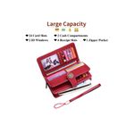 Fashion, accesorii si bijuterii - Femei - Accesorii femei - Portofele femei - Portofel dama, tip borseta, piele ecologica premium, cu bareta, rosu bordeaux, 190x100x40 mm - Infinity.ro