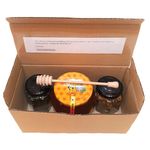 Market - Bacanie - Dulceata, miere si crema tartinabila - Set 1 Borcan amfora miere poliflora, 1 borcan miere salcam cu nuca, 1 borcan miere salcam cu mix de seminte, 1250 grame, Show Bazzz - Infinity.ro