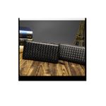 Fashion, accesorii si bijuterii - Femei - Accesorii femei - Portofele femei - Portofel dama, mediu, piele ecologica impletita, premium, cu fermoar, negru - Infinity.ro