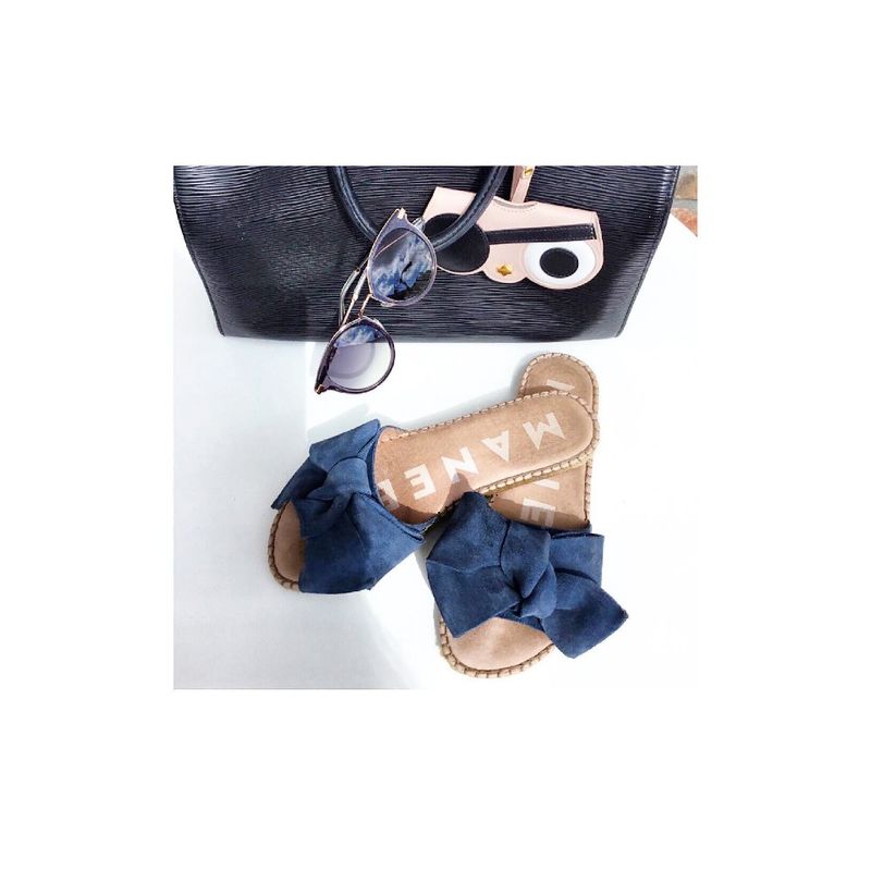 Fashion, accesorii si bijuterii - Femei - Incaltaminte femei - Slapi si papuci femei - Papuci de dama, de vara, piele intoarsa ecologica, albastri, marimea 37 - Infinity.ro