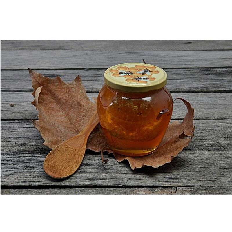 Market - Bacanie - Dulceata, miere si crema tartinabila - Set 1 Borcan faguri in miere tei, 1 Borcan faguri miere salcam, 1 caserola polen poliflor, Show Bazzz - Infinity.ro