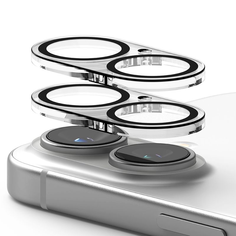 Laptop, Telefoane si Tablete - Telefoane mobile si accesorii - Accesorii Telefoane - Folii protectie telefoane - Folie Camera pentru iPhone 16 / iPhone 16 Plus (set 2) - Ringke Camera Protector Glass - Transparent - Infinity.ro