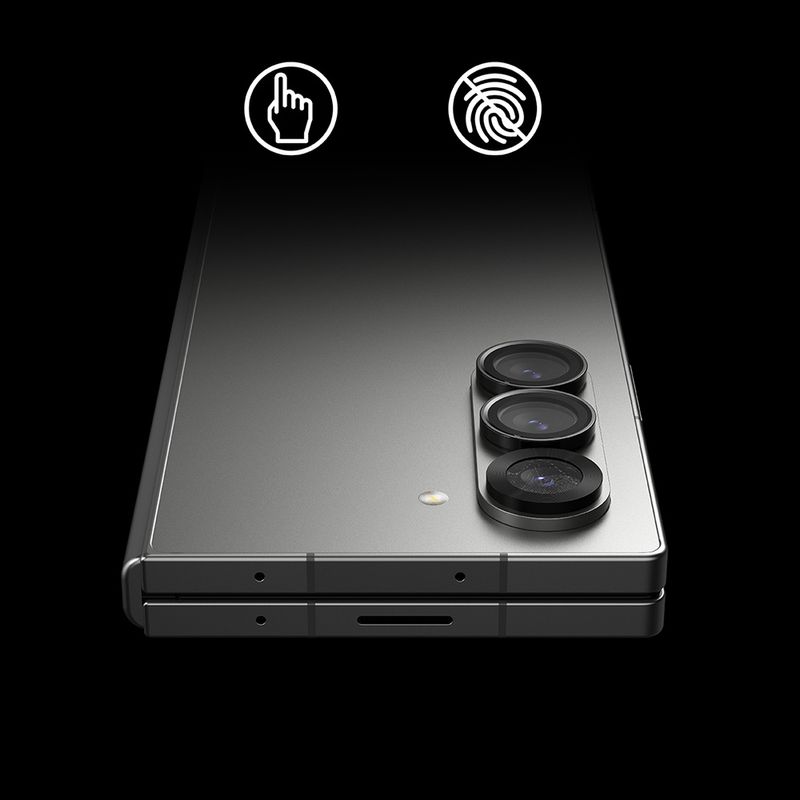 Laptop, Telefoane si Tablete - Telefoane mobile si accesorii - Accesorii Telefoane - Folii protectie telefoane - Folie Camera pentru Samsung Galaxy Z Fold6 (set 2) - Ringke Camera Lens Frame Glass - Negru - Infinity.ro