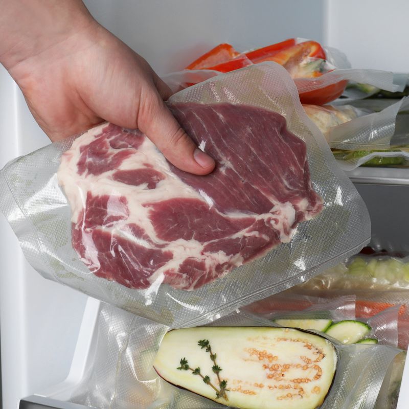 Market - Curatenie si intretinere casa - Produse bucatarie - Pungi si folii alimentare - Set 100 Pungi Gofrate pentru Vidat Neste® - 18 x 30 - Infinity.ro