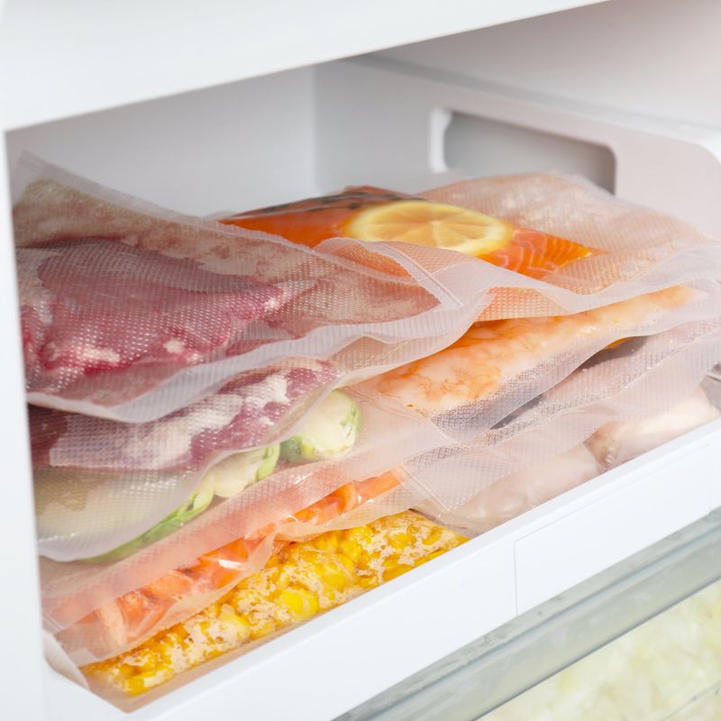 Market - Curatenie si intretinere casa - Produse bucatarie - Pungi si folii alimentare - Pachet 300 Pungi Vidat Gofrate pentru alimente, 90 microni, Neste® - 25 x 30 cm - Infinity.ro