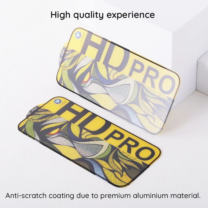 Laptop, Telefoane si Tablete - Telefoane mobile si accesorii - Accesorii Telefoane - Folii protectie telefoane - Folie pentru iPhone 16 Plus - Lito HD Pro Matte - Negru - Infinity.ro