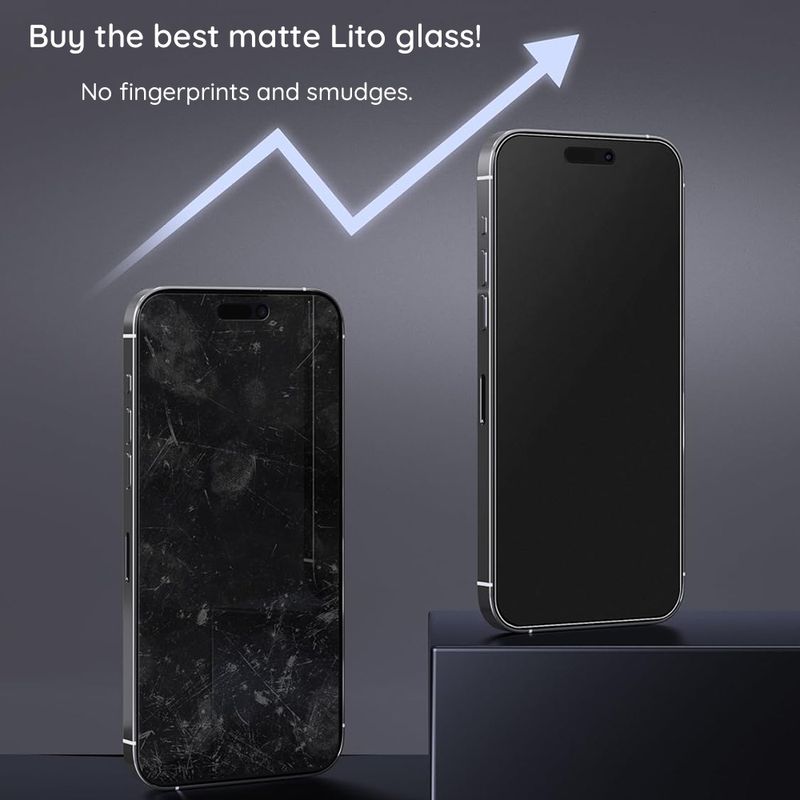 Laptop, Telefoane si Tablete - Telefoane mobile si accesorii - Accesorii Telefoane - Folii protectie telefoane - Folie pentru iPhone 16 Plus - Lito HD Pro Matte - Negru - Infinity.ro