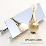 Casa si Gradina - Sanitare - Suporturi si accesorii baie - Accesorii baie - Suport Hartie Igienica Cu Raft Boutique Deluxe, Cupru Cromat Argintiu, Rezistent La Coroziune, Montare Pe Perete, Spatiu Depozitare Articole Baie, Anti-Zgarieturi - Infinity.ro