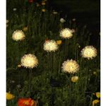 Casa si Gradina - Corpuri si surse de iluminat - Iluminat exterior - Lampi solare - Decoratiune Exterior Lampa cu Senzor Lumina si Miscare, Lumini Cu Incarcare Solara, Model Papadie Din Aluminiu, Eficienta Energetica Ridicata, Argintie, Ideala Gradina, Terasa, Argintie - Infinity.ro