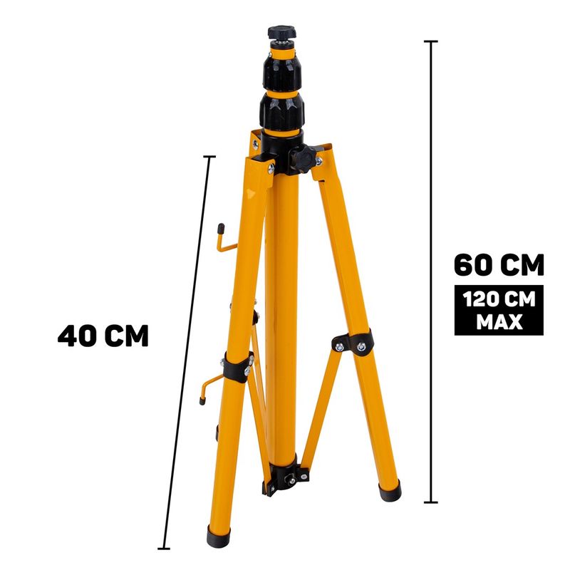 Casa si Gradina - Corpuri si surse de iluminat - Iluminat comercial si industrial - Proiectoare si lampi de lucru - Proiector LED 2 x 100 W cu trepied telescopic pentru constructii, alb neutru, 4500 K, Keltin K02051 - Infinity.ro