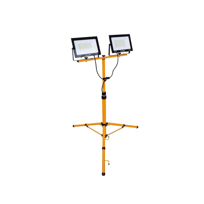 Casa si Gradina - Corpuri si surse de iluminat - Iluminat comercial si industrial - Proiectoare si lampi de lucru - Proiector LED 2 x 100 W cu trepied telescopic pentru constructii, alb neutru, 4500 K, Keltin K02051 - Infinity.ro